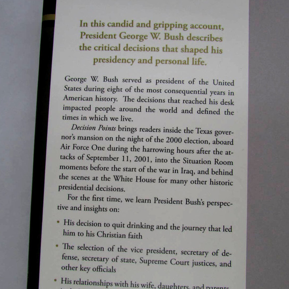 Decision Points Autobiography Pres, George W. Bush - Picture 4 of 9